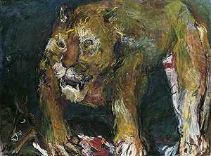 虎狮（1926） by Oskar Kokoschka
