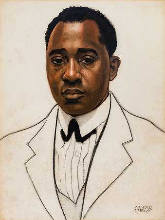 罗伯特·纳撒尼尔·德特（1882-1943）的肖像（新德里） by Winold Reiss