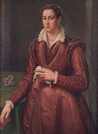 女性肖像（第十六节） by Agnolo Bronzino