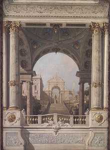 舞台设计（18世纪） by Canaletto