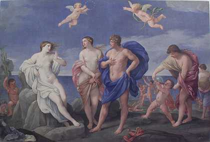 巴克斯和阿里阿德涅（约1640年） by Guido Reni