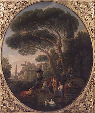 《罗马别墅中的哲学家之争》（1726） by Jan Frans van Bloemen, called Orizzonte