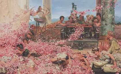 赫利奥加巴勒斯的玫瑰（1888） by Lawrence Alma-Tadema