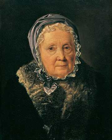 罗西娜·维泽，83岁（1820年） by Ferdinand Georg Waldmüller