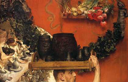英国的罗马陶工（英国的哈德良）（1884） by Lawrence Alma-Tadema