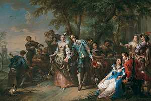 户外舞蹈娱乐（1738） by Franz Christoph Janneck