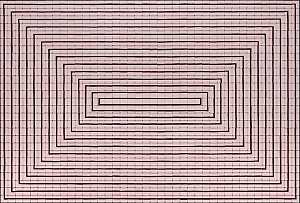 交叉几何图形（“Pink Tholin”）（2021年） by Rachel Lachowicz