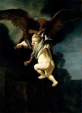 鹰爪中的木卫三（1635） by Rembrandt van Rijn