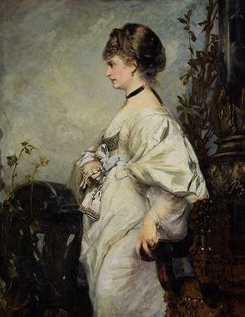 玛格达莱娜·普拉赫肖像（1870） by Hans Makart