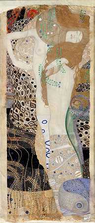 朋友（水蛇）（1904） by Gustav Klimt