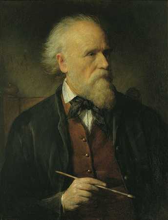 自画像（1875） by Friedrich von Amerling