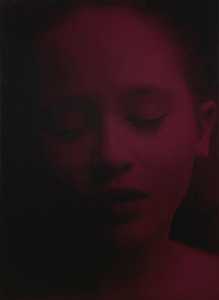 红色睡眠30（2021） by Gottfried Helnwein