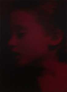 红色睡眠29（2021） by Gottfried Helnwein