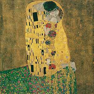吻（1907） by Gustav Klimt