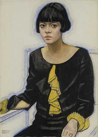 莎丽·巴顿肖像（1925） by Winold Reiss