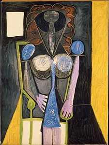 椅子上的女人（1946年） by Pablo Picasso