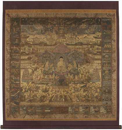 泰玛曼荼罗（约1300-1400年） by Japan