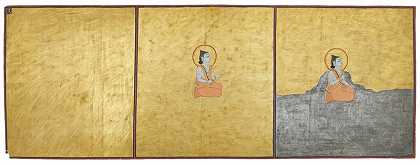 《绝对的三个方面》，纳特·查里特手稿第一页（1823年） by India, Rajasthan state, former kingdom of Marwar, Jodhpur