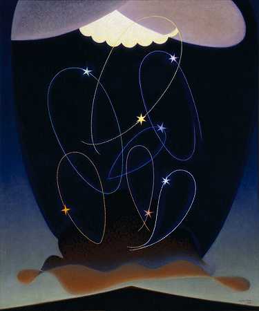 轨道（1934） by Agnes Pelton