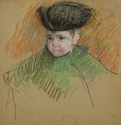 哈蒙德大师肖像（约1898年） by Mary Cassatt