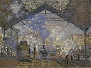 La Gare Saint Lazare（1877年） by Claude Monet