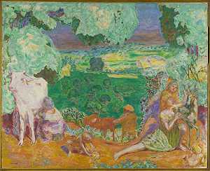 田园交响乐团（田园交响乐团）（1916-1920） by Pierre Bonnard