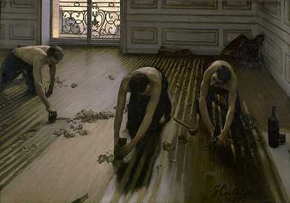 地板刮刀（1875） by Gustave Caillebotte