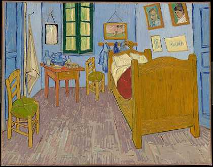 梵高在阿尔勒的卧室（1889年） by Vincent van Gogh