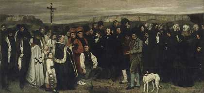奥南的葬礼（1849-1850） by Gustave Courbet