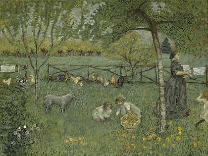 大花园（1895年） by Pierre Bonnard