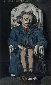 画家阿基里斯·皇帝肖像（1829-1898）（约1868年） by Paul Cézanne