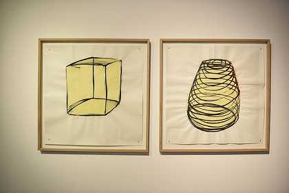 无标题（两幅图纸）（2006年） by Jene Highstein