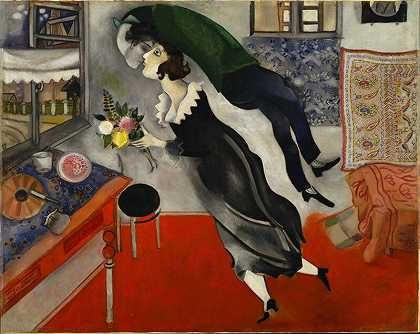 生日（1915年） by Marc Chagall