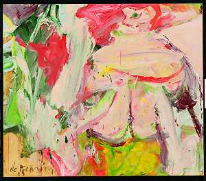 无题（森林中的女人）（约1963年） by Willem de Kooning