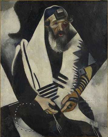 《黑白犹太人》（1914） by Marc Chagall