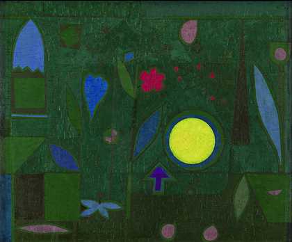 花园里的满月（1934） by Paul Klee