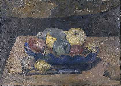 《水果静物》（1927） by Giorgio Morandi