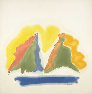 太阳刻度盘（1963） by Helen Frankenthaler