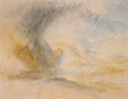 圣高达山脚（约1842年） by J. M. W. Turner