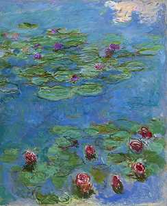 睡莲（约1914-1917年） by Claude Monet