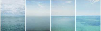 秋、冬、春、夏（密歇根湖）（2004-2005） by Catherine Opie