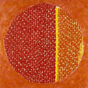 史努比在日落中看到地球（1970） by Alma Thomas