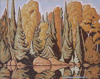 阿尔戈马湖（1945-1948） by Lawren Stewart Harris