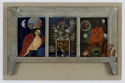 《古代汽笛之窗》（1979） by Betye Saar