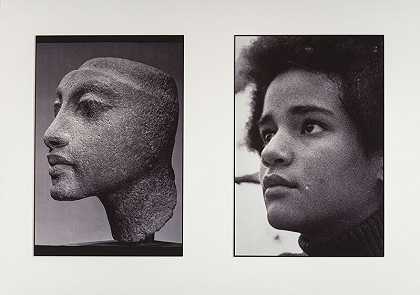 姐妹三（L：娜芙提提的女儿马克塔顿；R：德文尼亚的女儿金伯利），摘自《混血家庭专辑》（1980） by Lorraine O;Grady