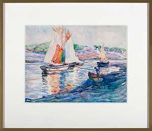 布列塔尼帆船赛（1911） by Emily Carr
