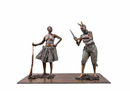 Agoodjie Maquette I和II（一对）（2021年） by Nandipha Mntambo