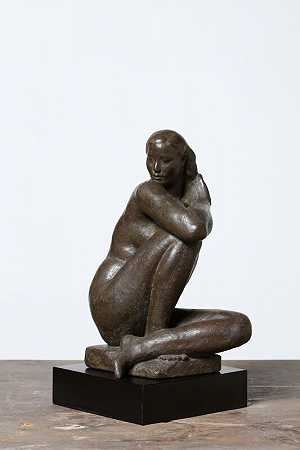 坐着的裸女（1948） by Hsia-Yu Chen