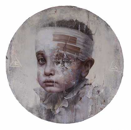 受伤的叙利亚男孩（2019年） by Chan-Peng Lo