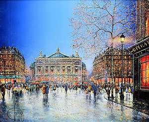 巴黎歌剧院（蓝色）（2021） by Guy Dessapt